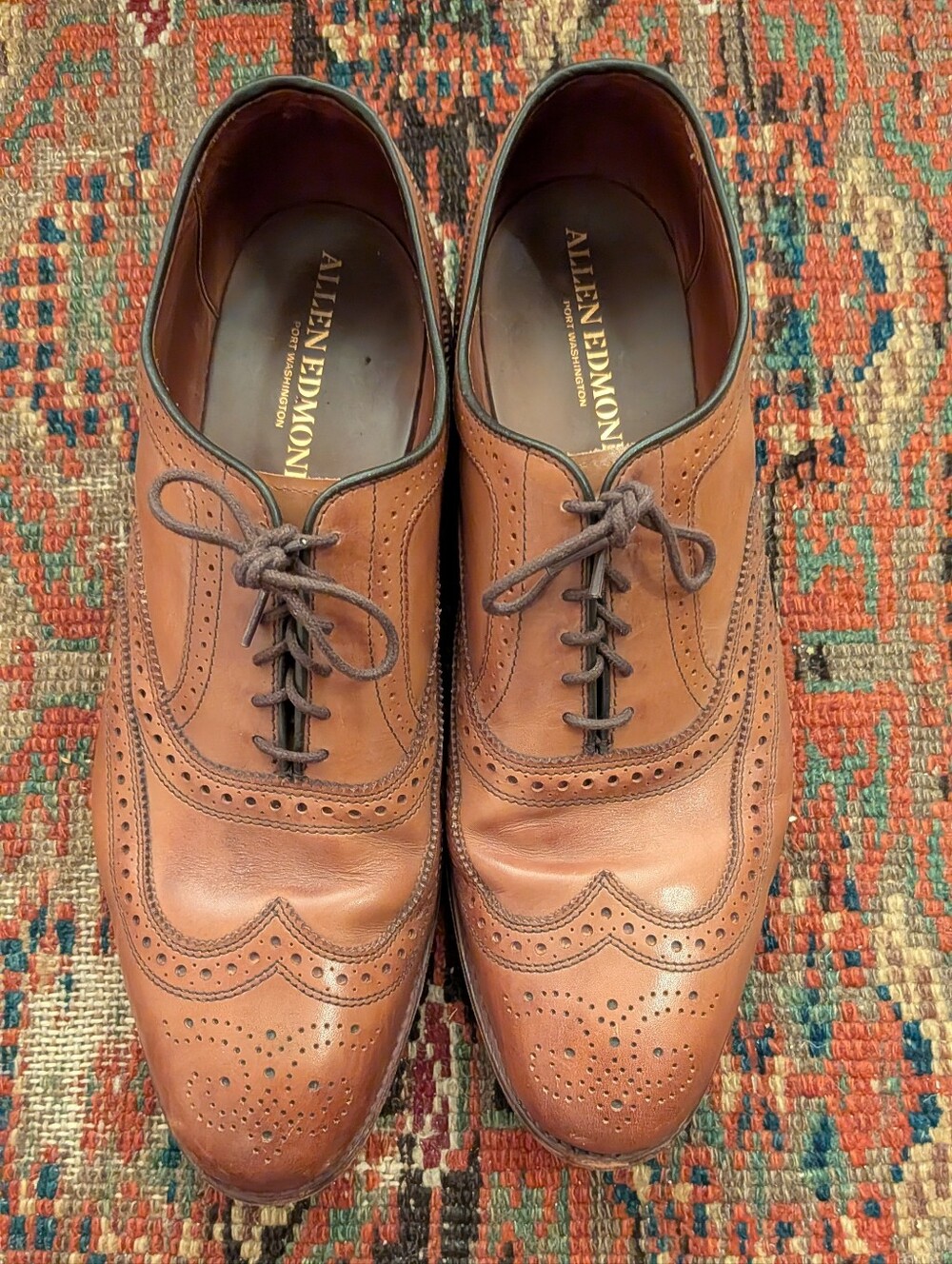 Allen Edmonds McAllister Wingtip Oxford Brown